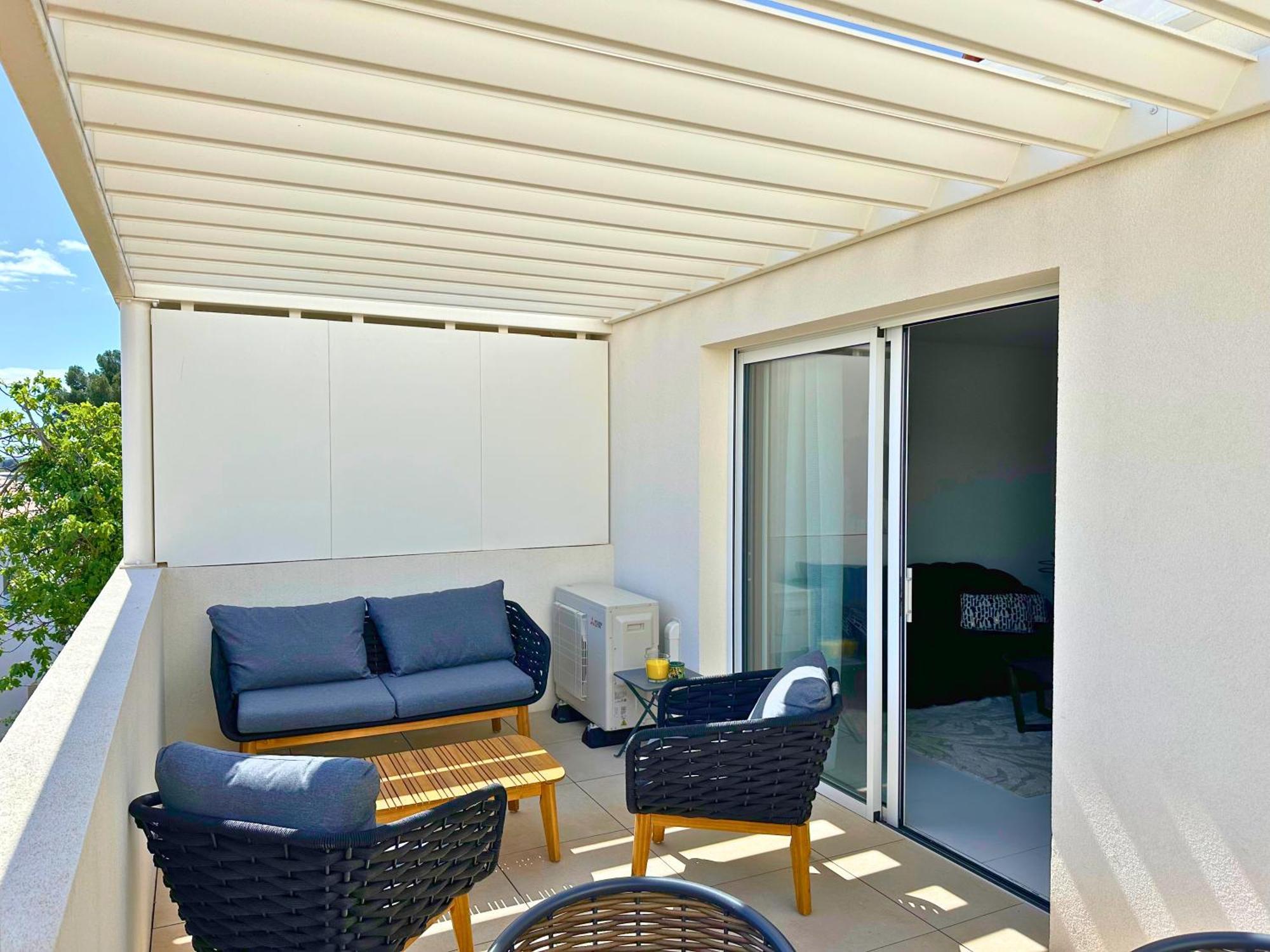 Le Square D'Evan - Appartement De Standing - Grande Terrasse Exterieure - Climatisation Saint-Aunes Exterior photo